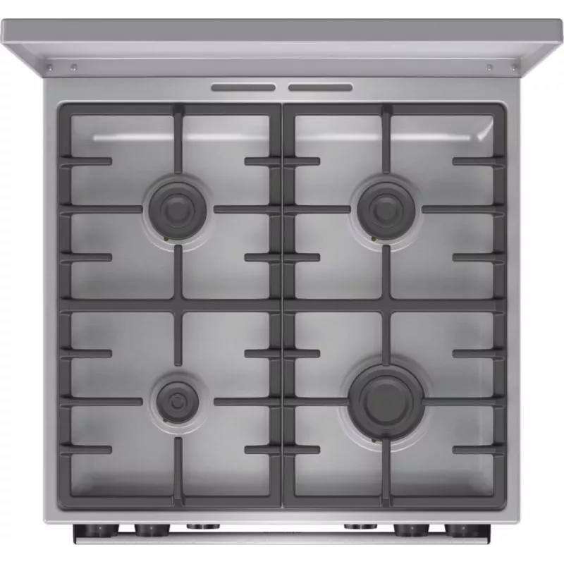 Gorenje GKS6C71XF Fogão independente com forno prateado