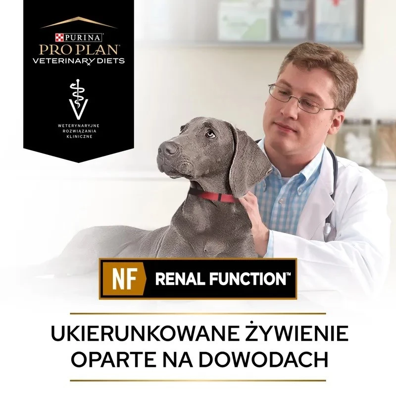 Alimento húmido para cães PURINA Pro Plan Veterinary Diets NF Renal Function terapêutico, porco, lata de 400 g