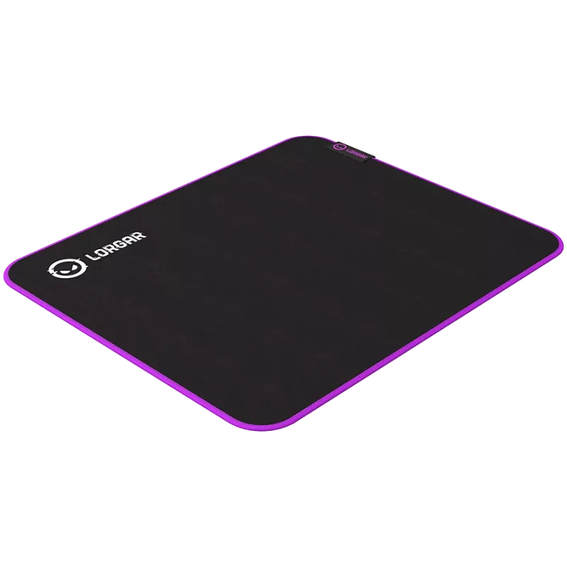 Tapete de rato gaming Lorgar LRG-GMP313 preto roxo 360x300mm