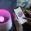 Lâmpada inteligente Hombli, 4,5W, E14, RGB, CCT, pack promocional 1+1