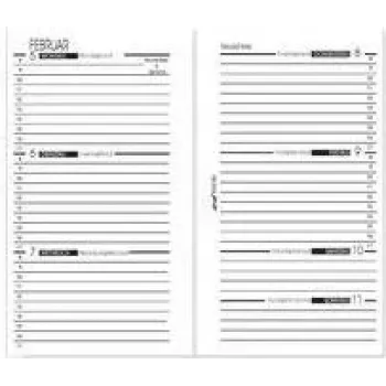 Recarga para calendário bind 2025 Mini B570225 7,9 x 12,5 cm