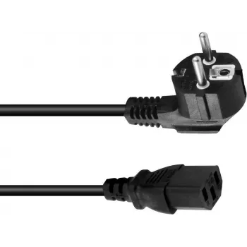Cabo de alimentação Omnitronic para aparelhos frios 3x0,75 mm², 1,5 m, preto