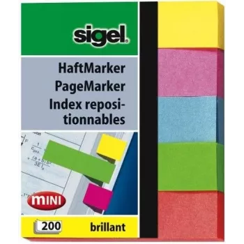 Etiquetas autoadesivas Sigel HN625 azul verde rosa vermelho amarelo