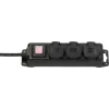 Brennenstuhl 1159950013 - 2 m - Interior/Exterior - Unmanaged - IP44 - Resistente ao pó - Resistente à chuva - Protegido contra salpicos - Preto
