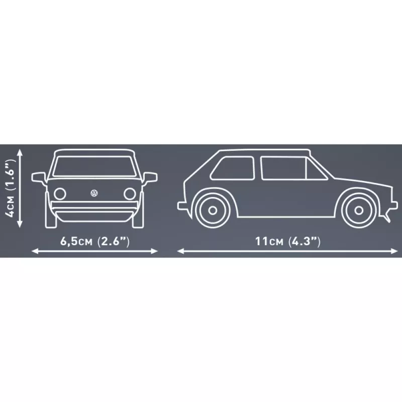 Kit de montagem Cobi Volkswagen Golf 1974–1983 1:35