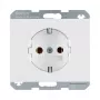 Tomada tipo F berker 47157009, 16 A, 250 V, branco, termoplástico