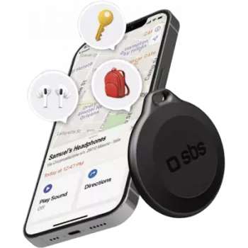 SBS Track My Circle Localizador de objetos para Apple Find My, preto (TEFINDBTAPK)