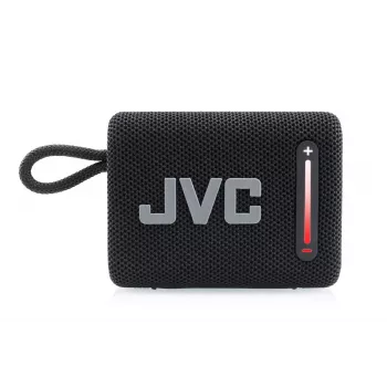 Altifalante portátil JVC XS-E114B, IPX6 à prova de água, Bluetooth 5.3, 5 W RMS, bateria de 2000 mAh, rádio FM, TWS, preto