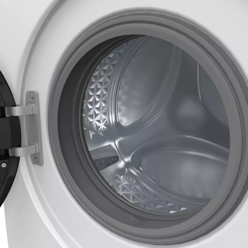 Máquina de lavar roupa de instalação livre Gorenje W3NGPI72SBS, 7 kg, 1200 rpm, motor inverter, vapor, 15 programas, branco