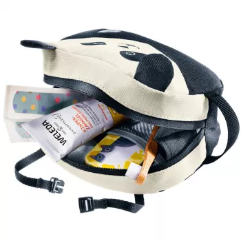Bolsa de higiene DEUTER Wash Bag Kids — polietersulfona (PES), 160×60×120 mm, preto/branco