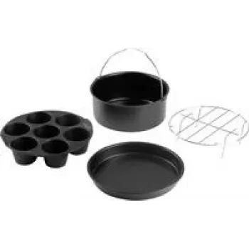 Conjunto de acessórios para fritadeira DOMO DO167 – conjunto de 4 acessórios para fritadeira de ar quente