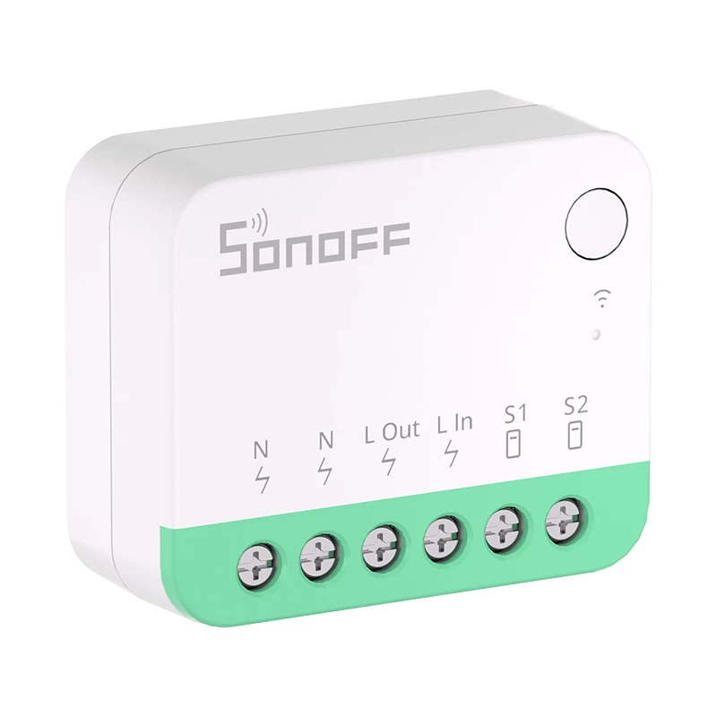 Sonoff MINIR4M Interruptor mini inteligente Wi-Fi Matter (HomeKit, SmartThings, Home Assistant).