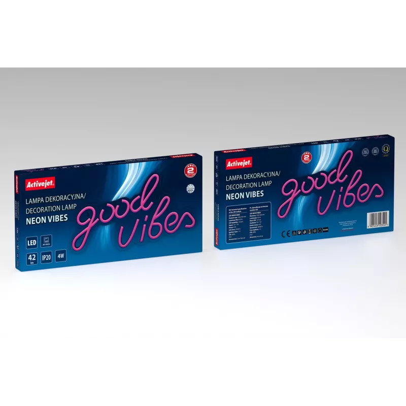 Letreiro de néon LED Activejet AJE-NEON VIBES