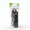 Extensão de alimentação Gembird EG-PSU3-01 0,6 m 3 saídas AC interior preto