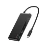 Belkin Connect, USB Type-C, HDMI, USB 2.0 Type-A, USB 3.2 Gen 1 (3.1 Gen 1) Type-C, MicroSD (TransFlash), SD, preto, cabo redondo, 0,2 m