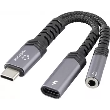 Renkforce Cabo adaptador de áudio USB-C [1x ficha – 1x jack áudio estéreo (RF-6877608)