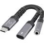 Renkforce Cabo adaptador de áudio USB-C [1x ficha – 1x jack áudio estéreo (RF-6877608)
