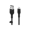 Belkin BOOST CHARGE Flex cabo USB-A para Lightning CAA008BT1MBK, 1 m, preto
