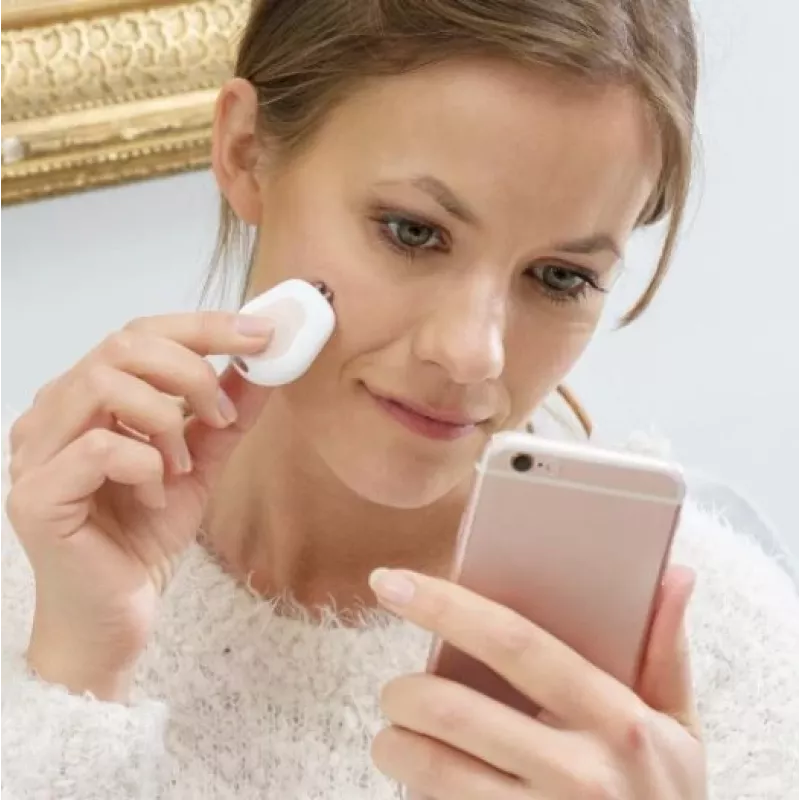 Escova de limpeza facial HoMedics FAC-700 com função de análise, elétrica, portátil