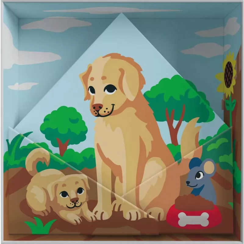 Conjunto de pintura Ravensburger CreArt Do it together - cães, conjunto de pintura em conjunto