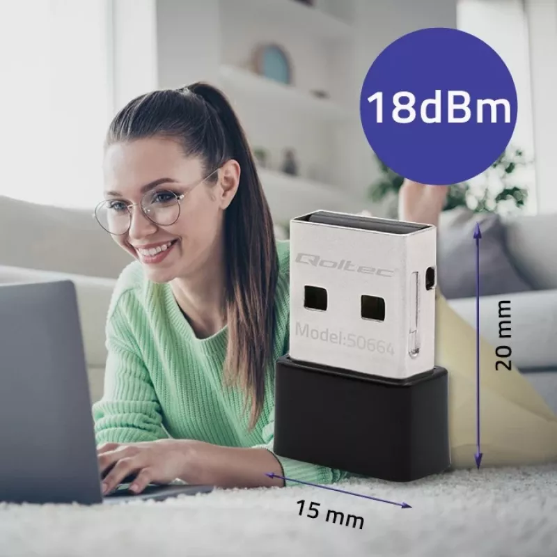 Adaptador mini USB sem fios ultra-rápido