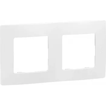 Moldura de 2 módulos Legrand Niloe 665002, branco