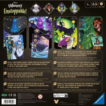 Jogo de tabuleiro Ravensburger Disney Villainous Unstoppable! Estratégia para crianças a partir dos 7 anos
