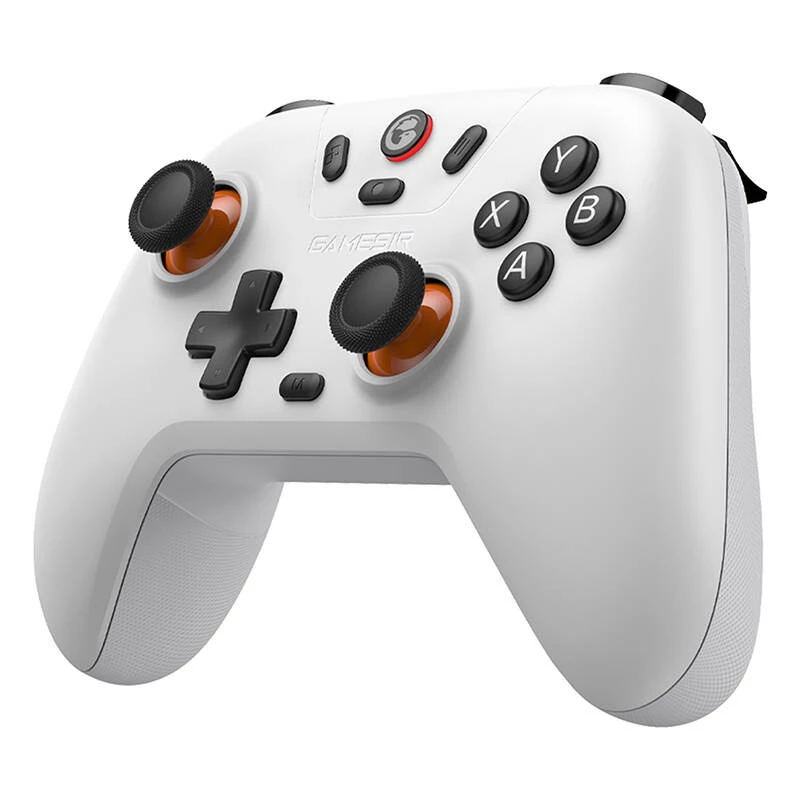 Comando gaming sem fios GameSir T4n Lite branco compatível com Bluetooth, sem fios, recarregável