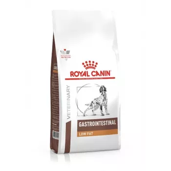 Ração seca para cães Royal Canin Gastrointestinal Low Fat 12 kg — dieta veterinária, 22% proteína, 7% gordura, aves