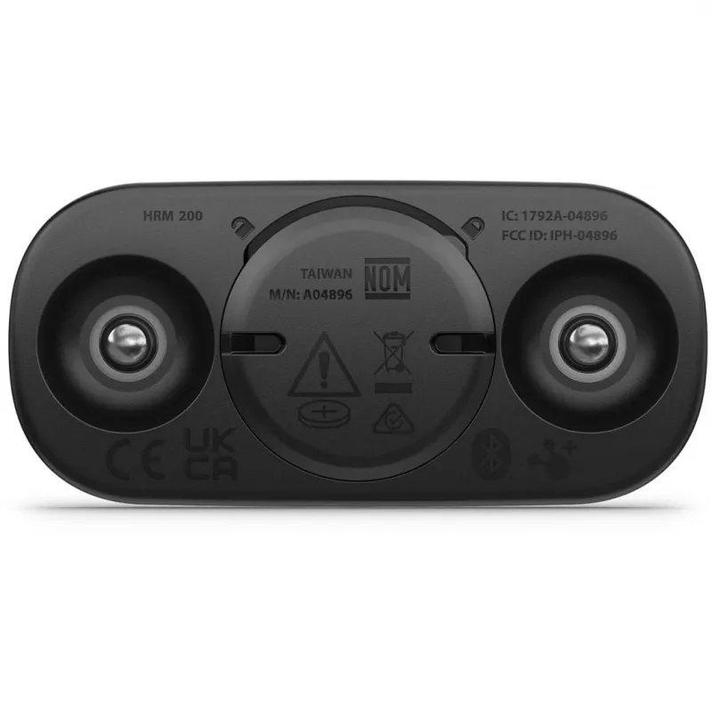 Garmin HRM 200 – medidor de frequência cardíaca de peito preto