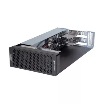 Caixa de computador Sonnet Echo II DV Módulo preto aço