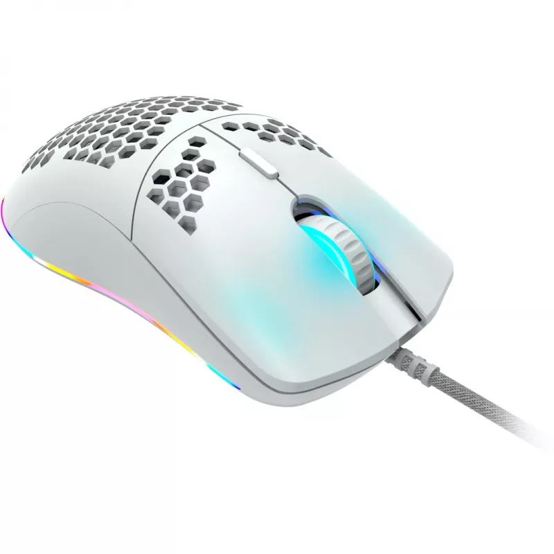 Rato gaming CANYON Puncher GM-11, com 7 botões programáveis, sensor ótico Pixart 3519, 4 níveis de DPI até 4200, 5 milhões de cliques de durabilidade, cabo Ultraweave de 1,65 m, patins de PTFE