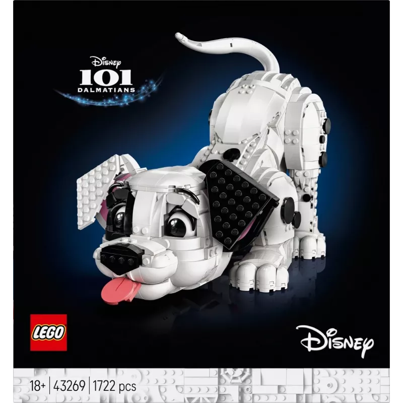 LEGO Disney 43269 101 Dálmatas cachorro colecionável conjunto de construção — 1722 peças, 220 mm de altura, para 18+