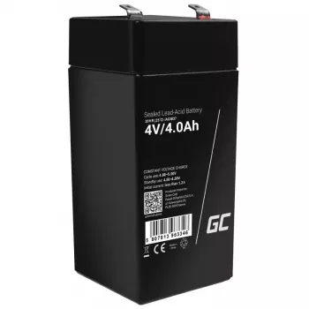 Bateria industrial Green Cell AGM37, chumbo-ácido selada (VRLA), 4000 mAh, 4 V