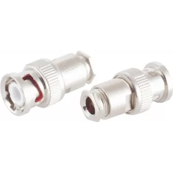 Ficha de vídeo BNC ShiverPeaks 98802-2 para cabo coaxial RG59, ligação por aperto U