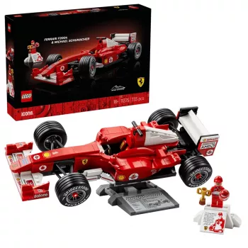 LEGO ICONS 11375 Ferrari F2004 e Michael Schumacher