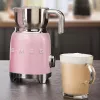 Espumador de leite automático Smeg MFF11PKEU rosa aço inoxidável 500W