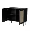 Cómoda JUTA 2D 100x39.5x90 preto + linóleo calabria