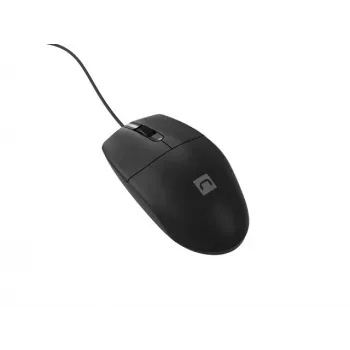 Rato de escritório com fios NATEC Ruff Plus USB Type-A, destro, 1200 DPI, 3 botões, preto