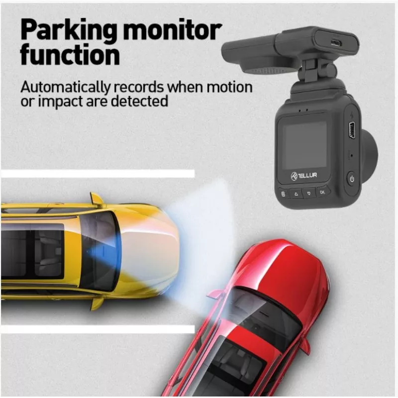 Dashcam Tellur Dash Patrol DC2 FullHD 1080P GPS preto