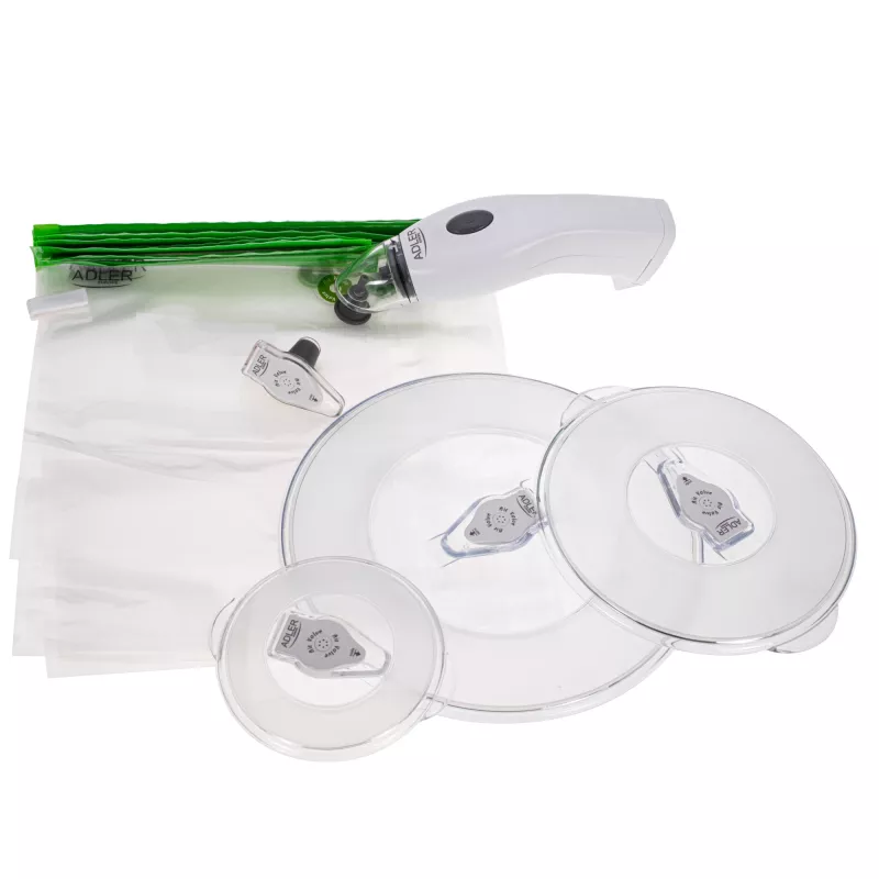 Conjunto de extração de ar para vácuo de alimentos Adler | AD 4514 | branco