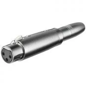 Adaptador XLR Wentronic Goobay – conector fêmea XLR (3 pinos) > conector fêmea jack 6,35 mm (2 pinos, mono) (27453)