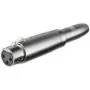 Adaptador XLR Wentronic Goobay – conector fêmea XLR (3 pinos) > conector fêmea jack 6,35 mm (2 pinos, mono) (27453)