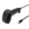 Leitor laser de códigos de barras 1D CCD Qoltec 50866, USB, preto
