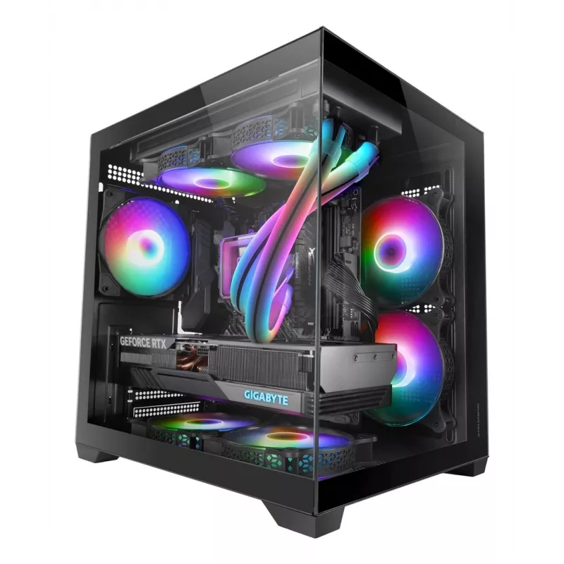 Mars Gaming MC-VIEW2 Mini Tower preto