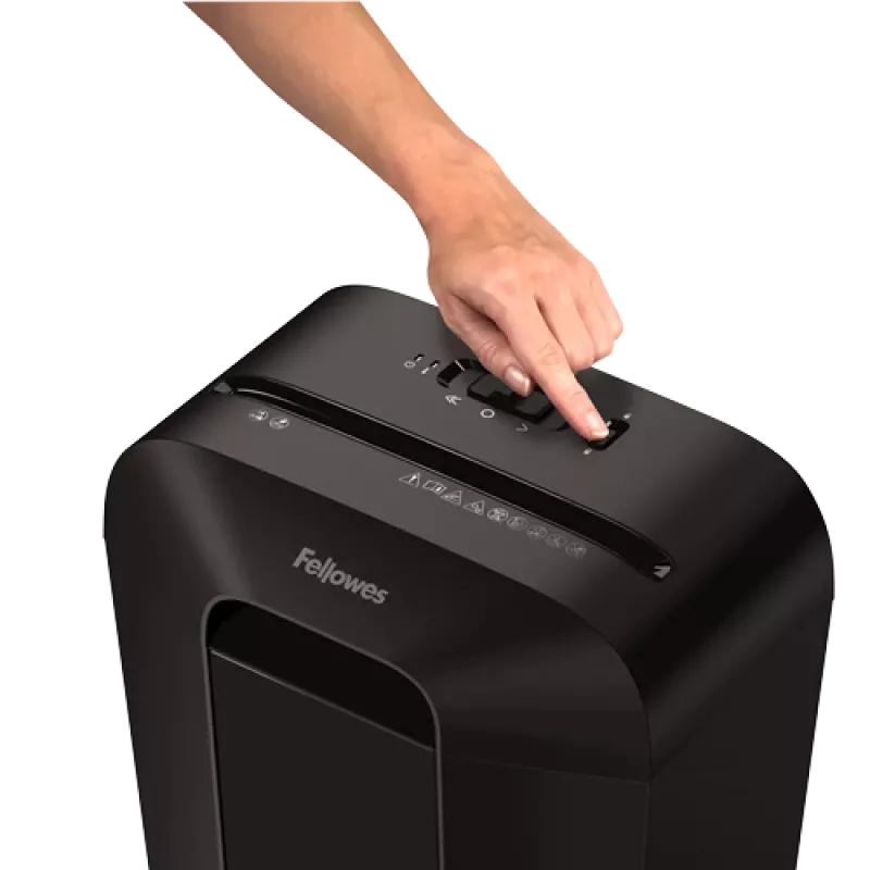Destruidora de documentos Fellowes Powershred LX41 corte em partículas preta