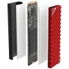 Dissipador/refrigerador Jonsbo M.2-3 vermelho preto 24,4 mm 73 mm 9,6 mm
