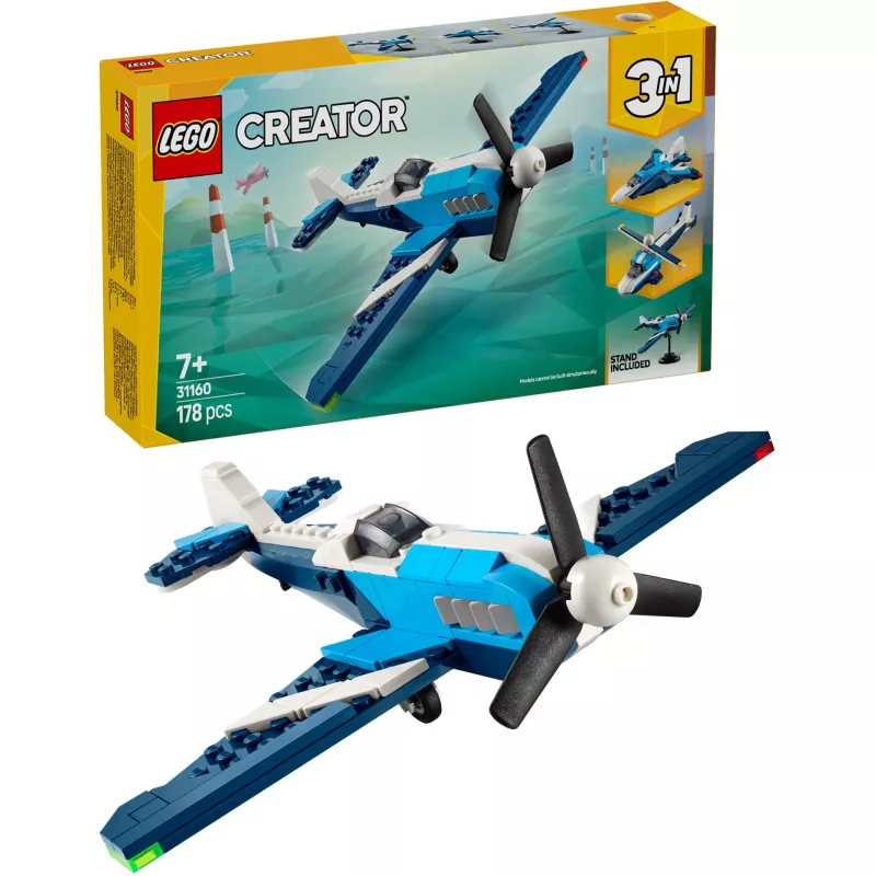 LEGO CREATOR 3 EM 1 31160 Avião de corrida