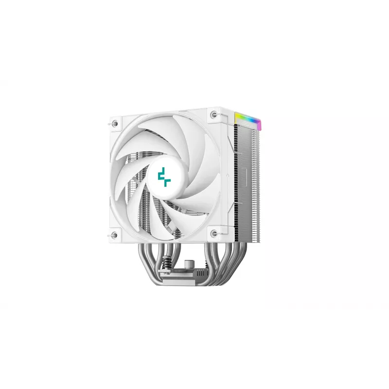 Arrefecedor de CPU DeepCool AK500S Digital SE – 5 heatpipes, ventoinha FDB de 120 mm, PWM, Multi-LED, branco, compatível com Intel LGA1150 e soquetes AMD