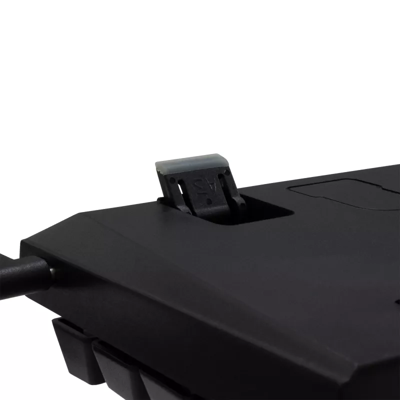 Teclado mecânico gaming White Shark Wakizashi GK-002721V2 — estrutura cinzento-preto, layout US, switches azuis